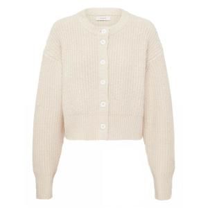 NEW NUDE LUCY women's nixon cropped cardigan in ivory